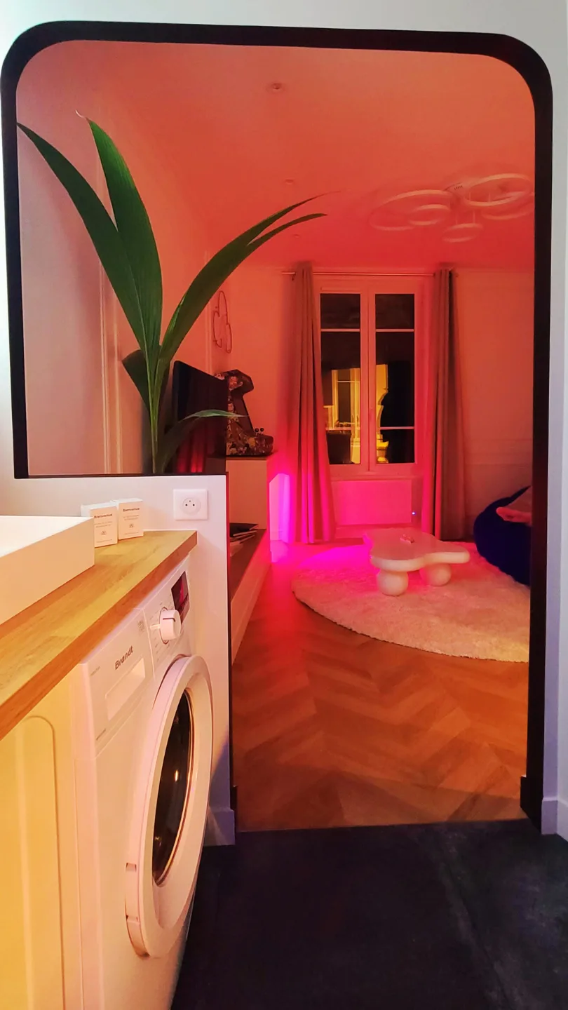 Le lave-linge inclus